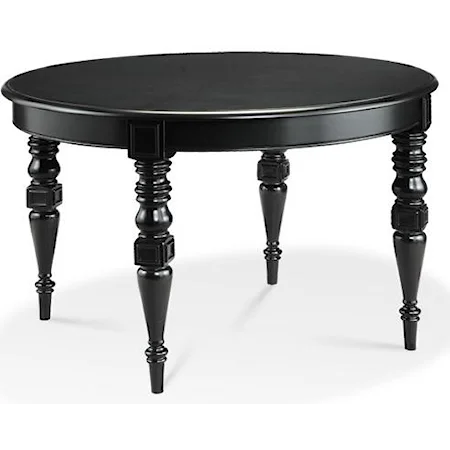 Round Dining Table w/ Turned Legs